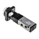 SMC Push Button Pneumatic Manual Control Valve VZM500 Series Rc 1/8 Thread 5/2 Function 0.7 MPa Max Pressure VZM550-01-33