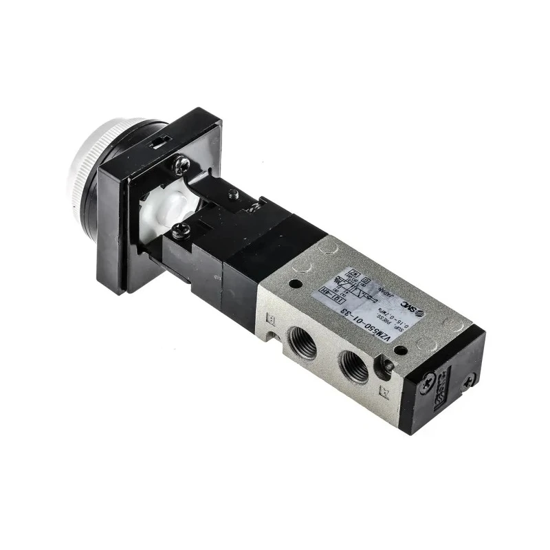 SMC Push Button Pneumatic Manual Control Valve VZM500 Series Rc 1/8 Thread 5/2 Function 0.7 MPa Max Pressure VZM550-01-33