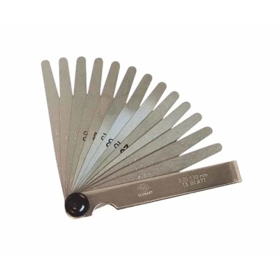 CK Steel Feeler Gauge Metric, 13 Blades, Hardened Spring Steel, 107mm Blade Length T3527M 413