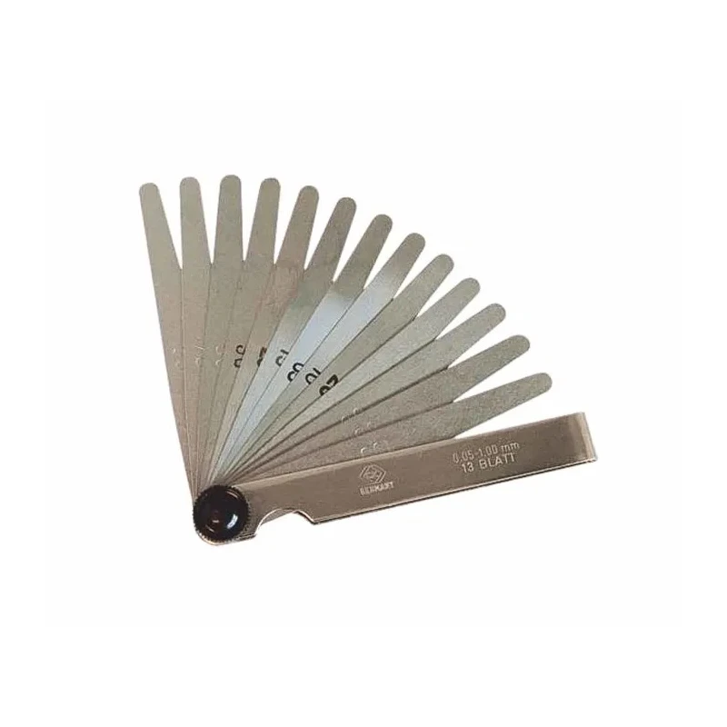 CK Steel Feeler Gauge Metric, 13 Blades, Hardened Spring Steel, 107mm Blade Length T3527M 413