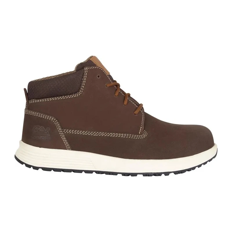 Himalayan Brown Nubuck Leather Unisex Non-Metallic Toe Capped Safety Boots Size EU 47 UK 12 Composite Midsole SRC 4411BR120