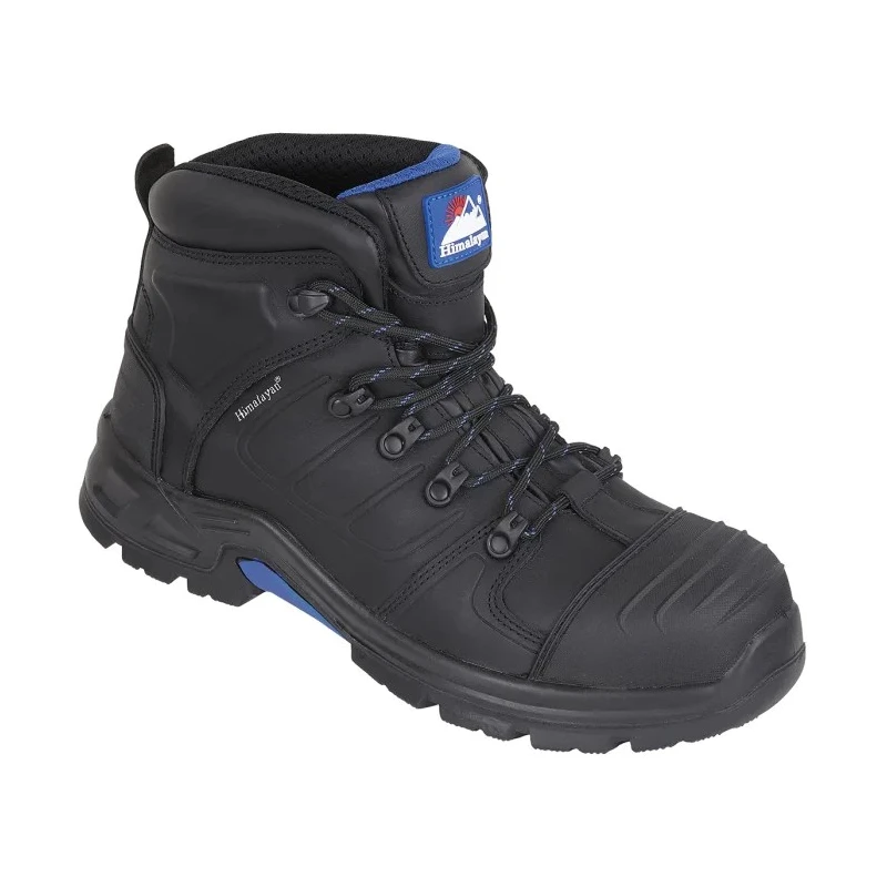 Himalayan Black Non-Metallic Toe Capped Safety Boots Size UK 12 EU 47 Slip Resistant Composite Midsole EN ISO 5209BK120