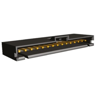 TE Connectivity AMPMODU MTE Series Straight Through Hole PCB Header 15 Contacts 2.54 mm Pitch 1 Row Shrouded 6-104910-4