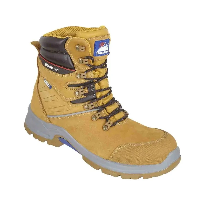 Himalayan Honey Non-Metallic Toe Capped Ankle Safety Boots Size UK 13 EU 48 Full Grain Leather EN ISO 20345:2011 5211HY130