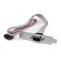 StarTech.com Female D-Sub 9-Pin to Male DB9 Serial Cable, 412 mm Polyvinyl Chloride Jacket, Plate Series PLATE9M16LP