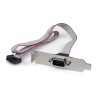 StarTech.com Female D-Sub 9-Pin to Male DB9 Serial Cable, 412 mm Polyvinyl Chloride Jacket, Plate Series PLATE9M16LP
