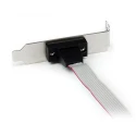 StarTech.com Female D-Sub 9-Pin to Male DB9 Serial Cable, 412 mm Polyvinyl Chloride Jacket, Plate Series PLATE9M16LP