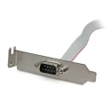 StarTech.com Female D-Sub 9-Pin to Male DB9 Serial Cable, 412 mm Polyvinyl Chloride Jacket, Plate Series PLATE9M16LP