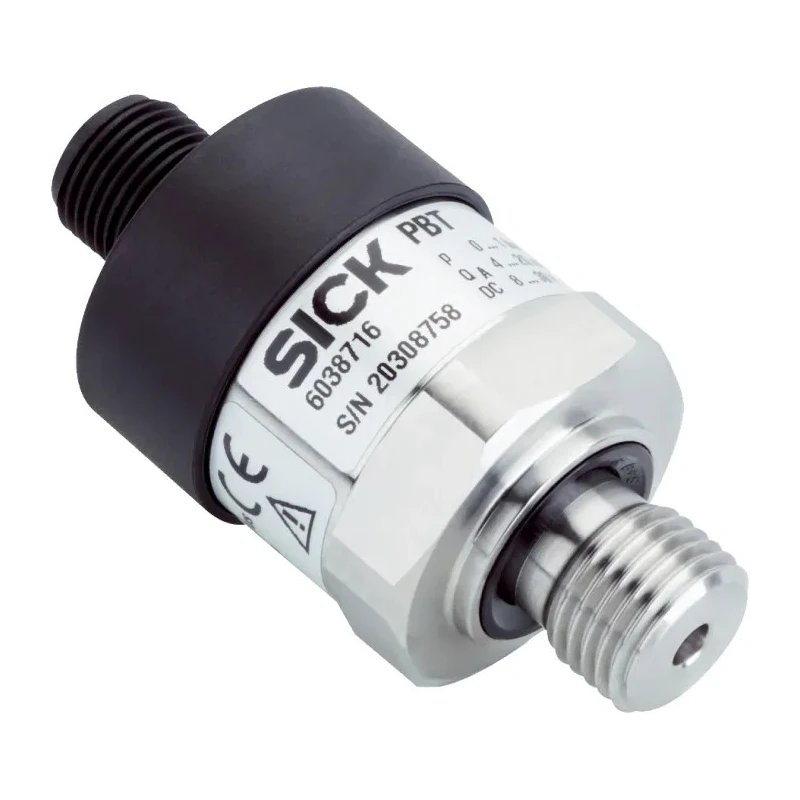 SICK PBT Series Pressure Sensor Gauge, 0 to 1 bar, Current Output, Stainless Steel Housing, IP67 Rated PBT-RB1X0SG1SSNAMA0Z