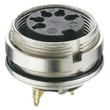 Lumberg 7 Pole Straight M16 DIN Socket Panel Mount Female Connector 5A 250V ac Threaded 0305 07