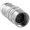 Lumberg 4 Pole Straight M16 DIN Socket 5A 250V AC Threaded Cable Female 0321 04