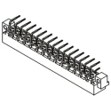 HARTING DIN 41612 Connector 32 Way 5.08 mm Pitch, Type D, Class C1, 2 Row Male, Right Angle 09041322921