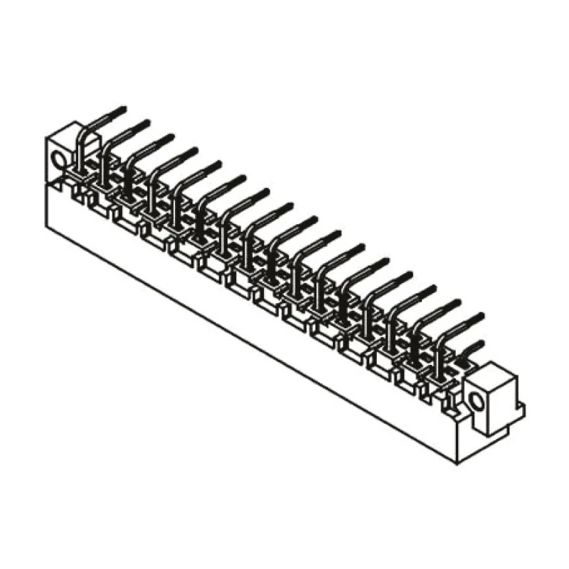 HARTING DIN 41612 Connector 32 Way 5.08 mm Pitch, Type D, Class C1, 2 Row Male, Right Angle 09041322921