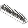 HARTING DIN 41612 Connector 32 Way 5.08 mm Pitch, Type D, Class C1, 2 Row Male, Right Angle 09041322921