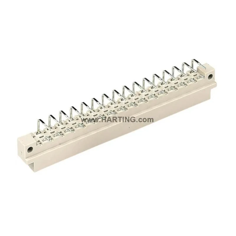 HARTING DIN 41612 Connector 32 Way 5.08 mm Pitch, Type D, Class C1, 2 Row Male, Right Angle 09041322921