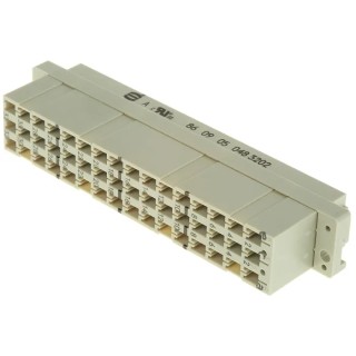 HARTING DIN 41612 48 Contacts 5.08 mm Pitch Type E 3 Row Female Straight Crimp Connector 09050483202