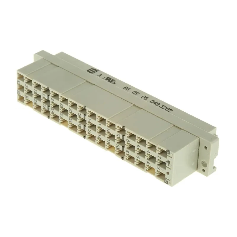 HARTING DIN 41612 48 Contacts 5.08 mm Pitch Type E 3 Row Female Straight Crimp Connector 09050483202