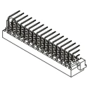 HARTING DIN 41612 Connector 48 Contacts 3 Row Male Right Angle 5.08 mm Pitch Solder Type Class C1 09051482921