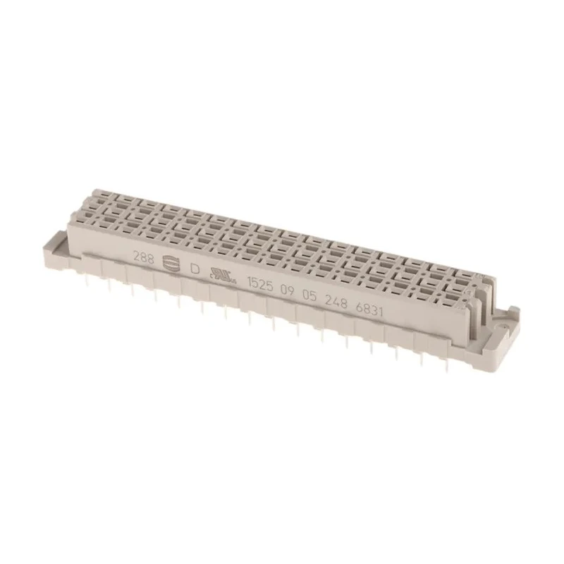 HARTING DIN 41612 Connector 48 Contacts 5.08mm Pitch 3 Row Female Straight Solder Termination Class C2 09052486831
