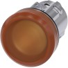 Siemens Amber Pilot Light Head, 22 mm Cutout, Round Shape, Metal Bezel, IP66/IP67/IP69K Protection 3SU1051-6AA00-0AA0
