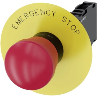 Siemens SIRIUS ACT 3SU11 Series Pull Release Emergency Stop Push Button Panel Mount 22mm Cutout SPDT IP67 3SU1100-1HA20-1FG0