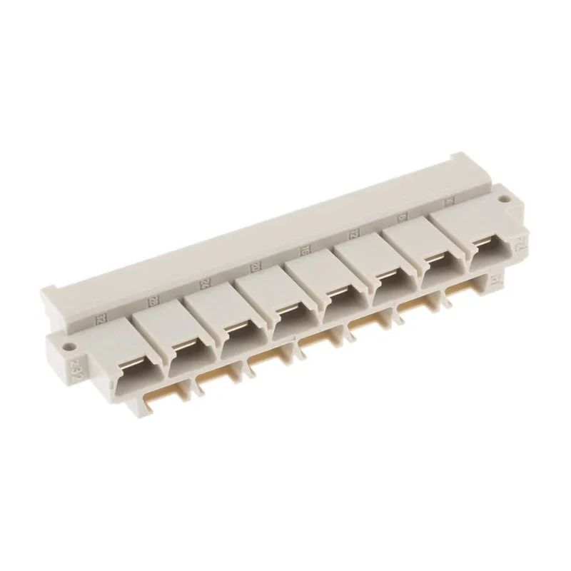 HARTING DIN 41612 Connector 15 Way 10.16 mm Pitch Type H15 Faston Class C1 2 Row Male Straight 09060152912