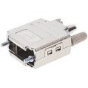 HARTING D-Sub Series Thermoplastic Straight D-Sub Backshell 9 Way Strain Relief 09670090425