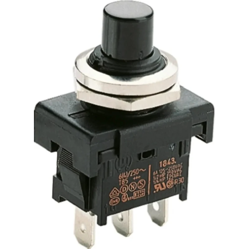 Marquardt Push Button Switch Momentary Panel Mount SPDT IP40 250 V ac 6A 1843.1201