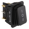 Marquardt DPDT On-Off-On Rocker Switch Panel Black Actuator Polyamide Housing IP65 12A 250V ac 1939.3119