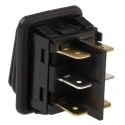 Marquardt DPDT On-Off-On Rocker Switch Panel Black Actuator Polyamide Housing IP65 12A 250V ac 1939.3119