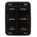 Marquardt DPDT On-Off-On Rocker Switch Panel Black Actuator Polyamide Housing IP65 12A 250V ac 1939.3119