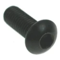 RS PRO Black Steel Hex Socket Button Screw, Hex Drive, M10 Thread, 60mm Length, ISO 7380, Grade 10.9 193-3410