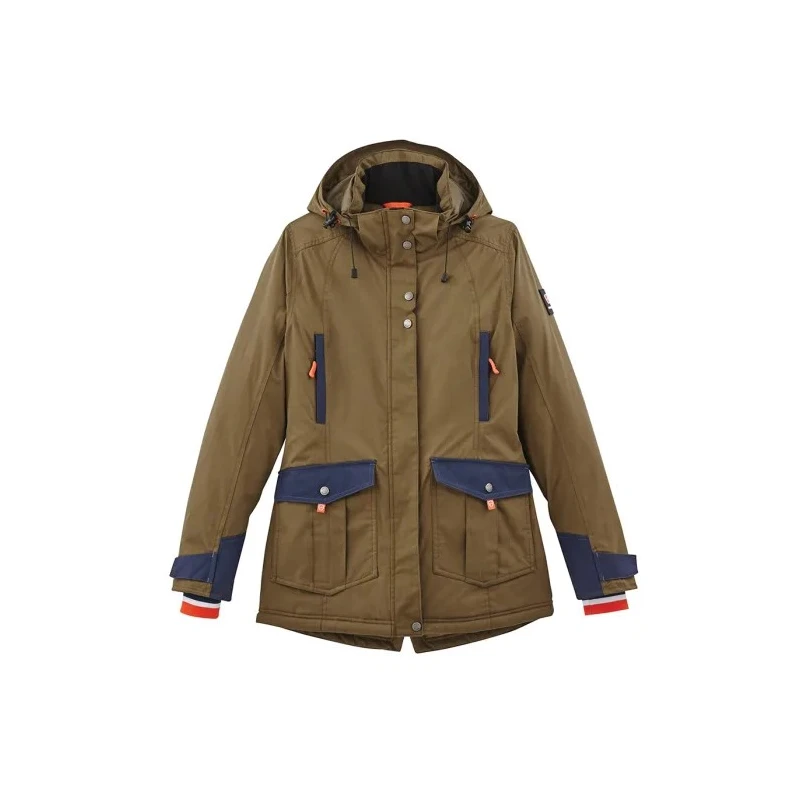 Parade Khaki Breathable Waterproof Women’s Parka Jacket Zipper XS 17OMESSA1788TXS