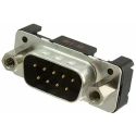 HARTING 9 Way Straight 2.74 mm Pitch Through Hole D-Sub Connector with 4 to 40 UNC Male 09661217703