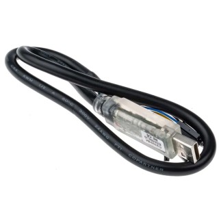FTDI Chip USB Cable Male USB Type A to Female USB 2.0 Unterminated Black 500mm C232HM-EDHSL-0