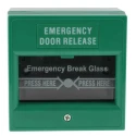 RS PRO Green Emergency Exit Unlocking Box Break Glass Operated Indoor Mains-Powered 741-8287