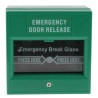 RS PRO Green Emergency Exit Unlocking Box Break Glass Operated Indoor Mains-Powered 741-8287