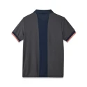 Parade Technical Short-Sleeved Grey Polyester Polo Shirt with YKK Zip Closure Size S/3XL 17OLLEY*1453TXXXL