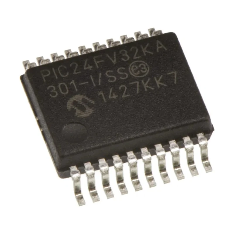 Microchip 16 bit PIC24FV Microcontroller 32 MHz 32kB FLASH 20-Pin SSOP PIC24FV32KA301-I/SS