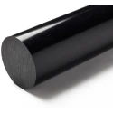 RS PRO Black Cast Nylon Rod 500 mm Length x 100 mm Diameter, Molybdenum Disulphide Filled, High Mechanical 193-5373