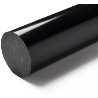 RS PRO Black Cast Nylon Rod 500 mm Length x 100 mm Diameter, Molybdenum Disulphide Filled, High Mechanical 193-5373