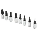 Facom Hex Ogvgrip Screwdriver Bit Set 8 Pieces Steel 37mm Length 1/4 in Drive RTM.J8MGRPPB