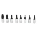 Facom Hex Ogvgrip Screwdriver Bit Set 8 Pieces Steel 37mm Length 1/4 in Drive RTM.J8MGRPPB