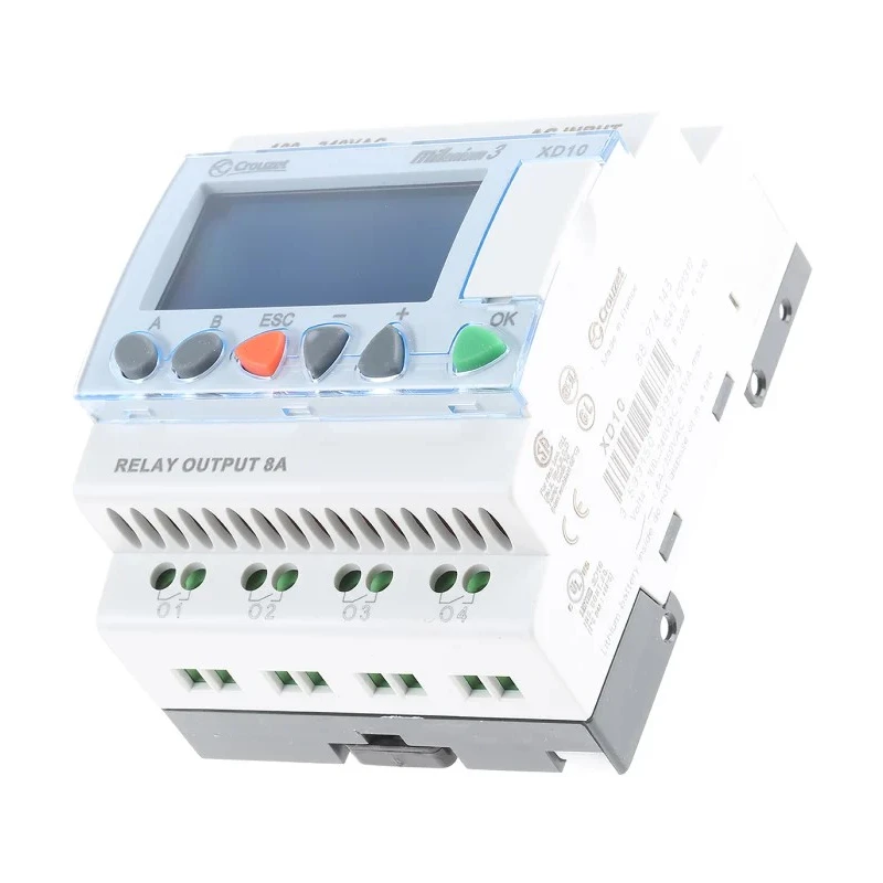 Crouzet Millenium 3 Series Logic Module 6-Input Digital Input 4 Outputs Relay Output 230V ac 8A 88974143