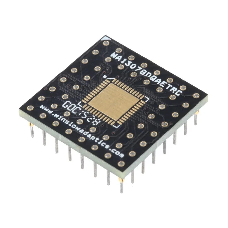 Winslow Straight Through Hole Mount 2.54 mm Pitch IC Socket Adapter QFN to PGA WA13078DQAETRC