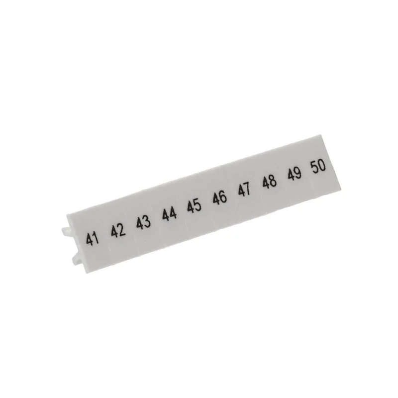 Phoenix Contact Polyamide Zack Marker Strip for Terminal Block ZB5.LGS 41-50 Series 1050017:0041