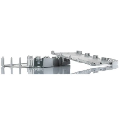 Phoenix Contact ME MAX 22.5 3-3 KMGY Series Electronic Housing for DIN Rail Terminal Blocks 42A, Polyamide, Light 2713939