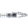Phoenix Contact ME MAX 22.5 3-3 KMGY Series Electronic Housing for DIN Rail Terminal Blocks 42A, Polyamide, Light 2713939