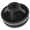 WISKA Black Thermoplastic Polypropylene Cable Grommet 16 mm Panel Hole Diameter for 4-10 mm Cable Dia. CLIXX M16/B