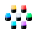 Patlite Beacon-Sounder Combination with LED Bulb, Multi-Color Lens, 30V DC, 88dB Sound Level, IP65, Polycarbonate M1ANN